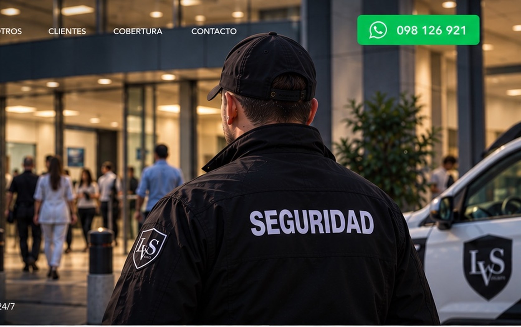Personal de seguridad LVS en entorno corporativo